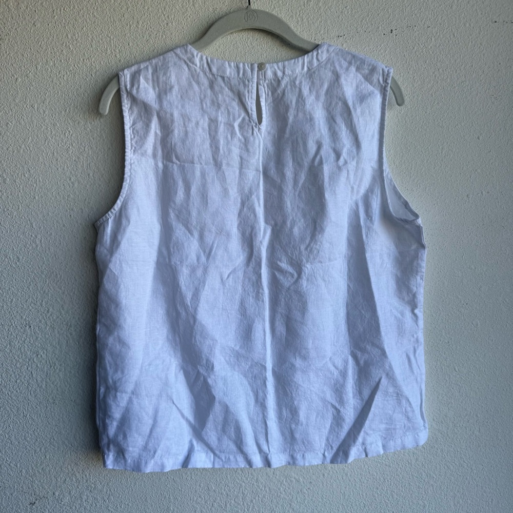 NWT Quince 100% European Linen Tank size M white - Picture 5 of 7